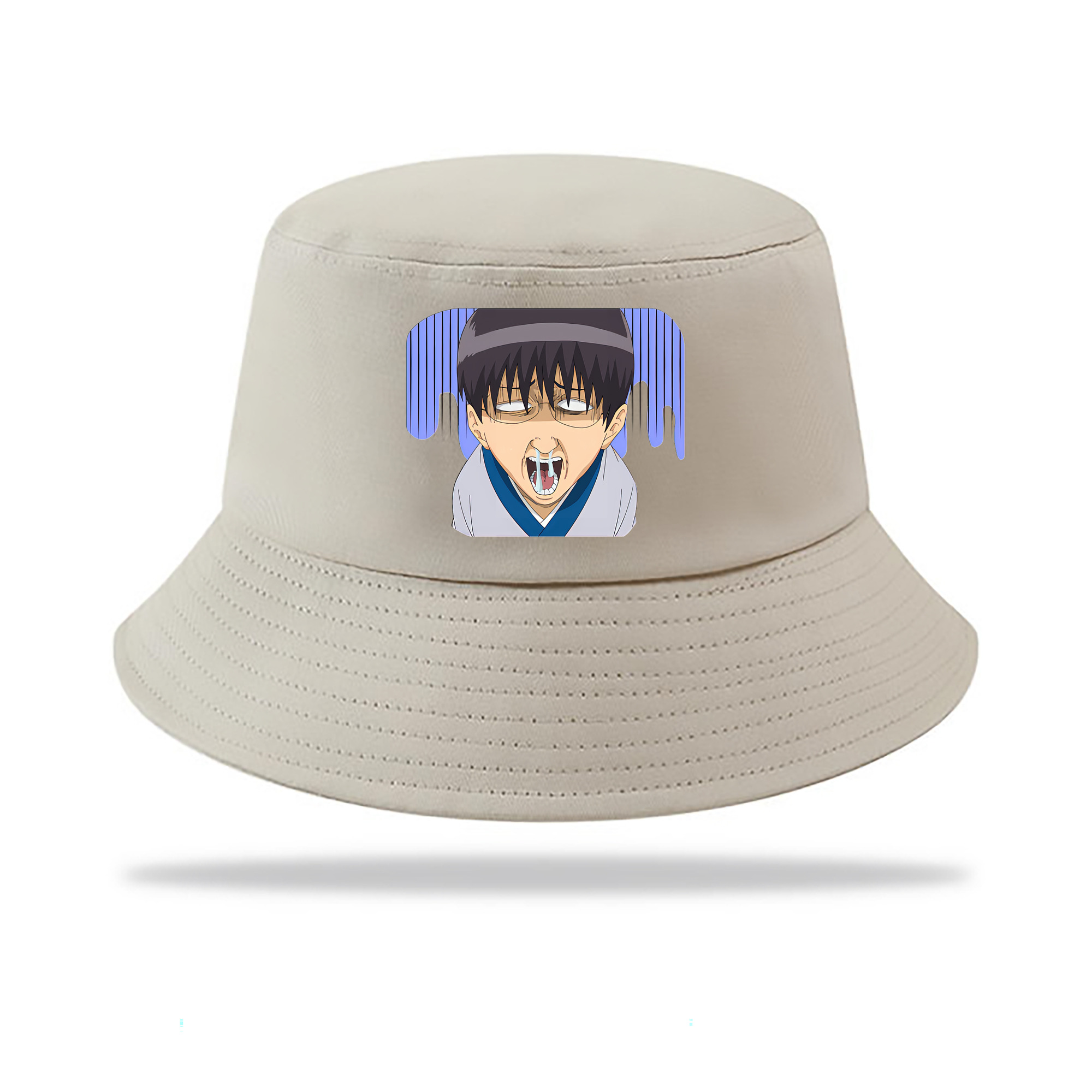 （画像用） ぎんたま 坂田銀時（さかたぎんとき） 神楽 志村新八（しむら しんぱち） GINTAMA Sakata Gintoki Kagura Shimura Shinpachi アウトドア日除けバケットハット